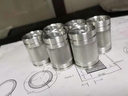 Parti in Alluminio 6061 Anodizzato Opaco Lavorate a CNC per Dispositivi Medici