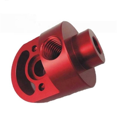 L'alluminio di montaggio lungo di macinazione lavorante delle parti di CNC del metallo di precisione placca rosso anodizza